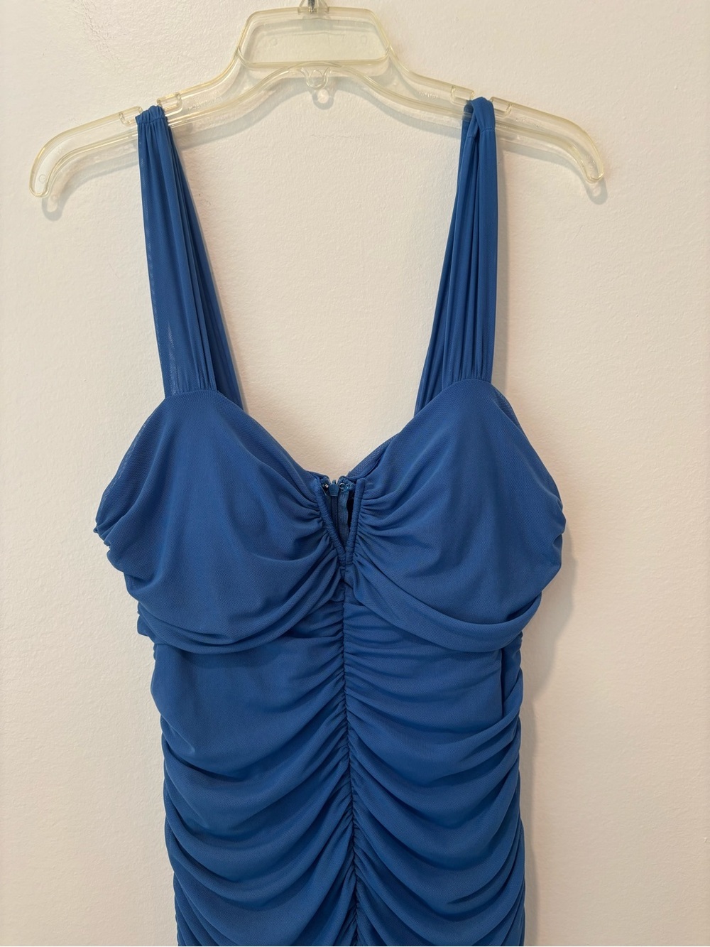 Selfie Leslie Royal Blue Ruched Maxi Dress - Picture 2 of 9